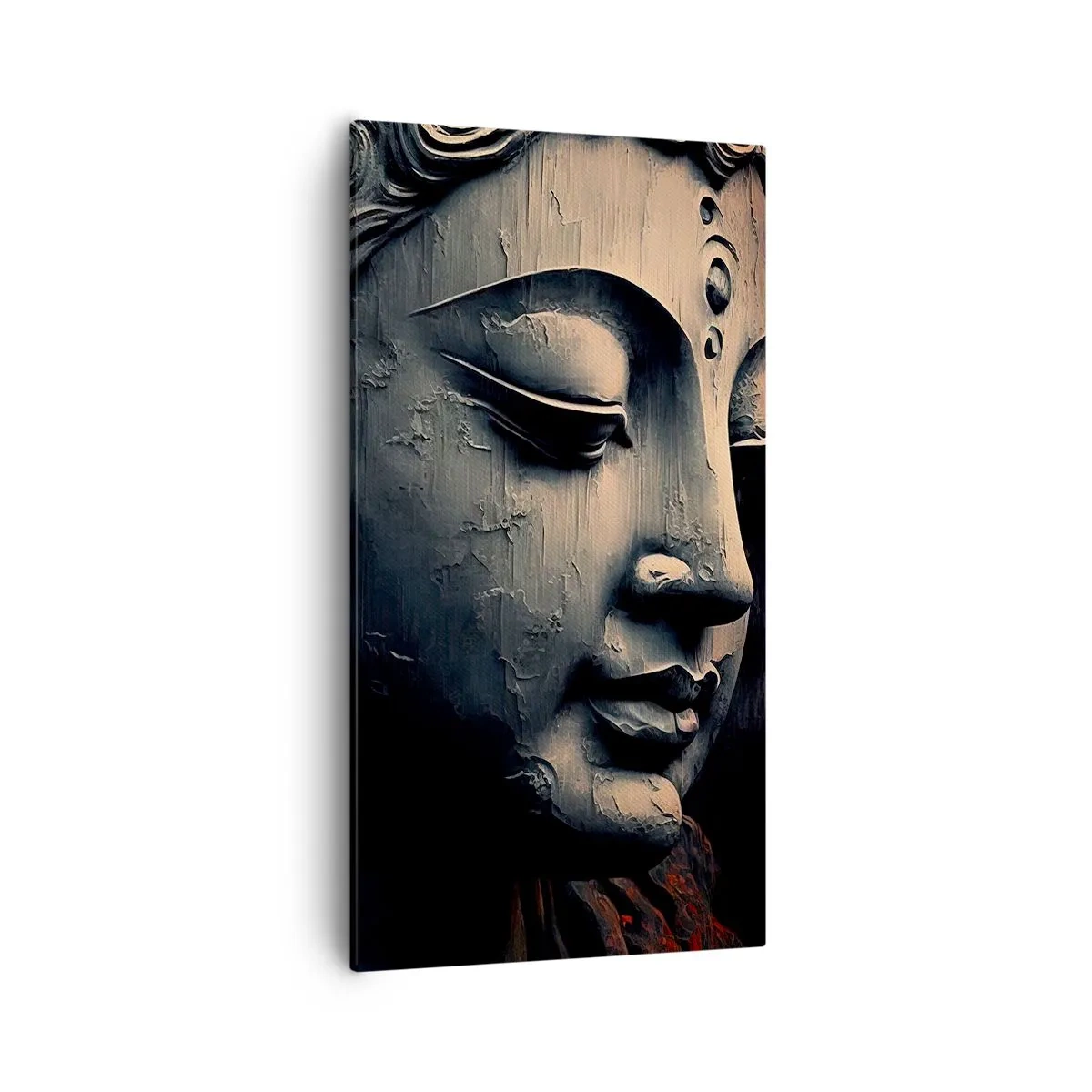 Schilderen op canvas - In harmonie met de wereld - 55x100 cm