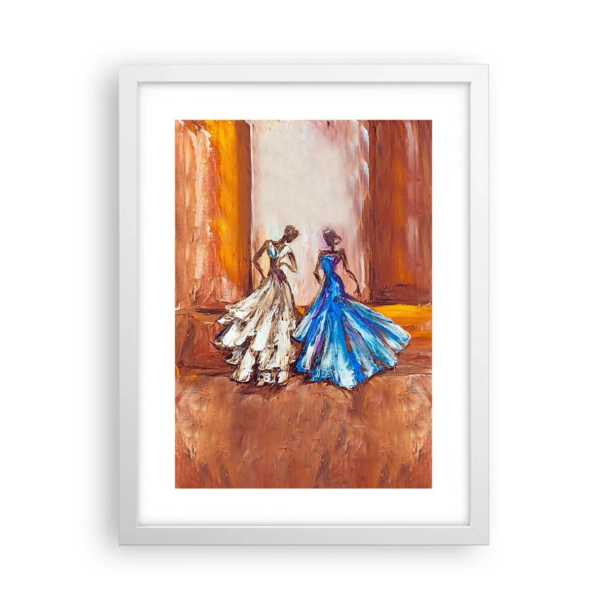 Poster in een witte lijst - Een dankbaar duo - 30x40 cm