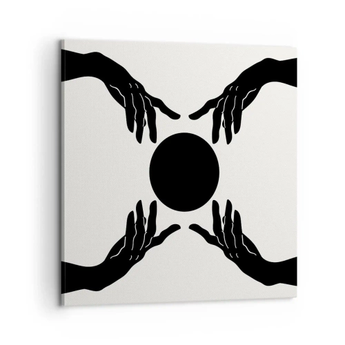 Schilderen op canvas - Geheim teken - 60x60 cm