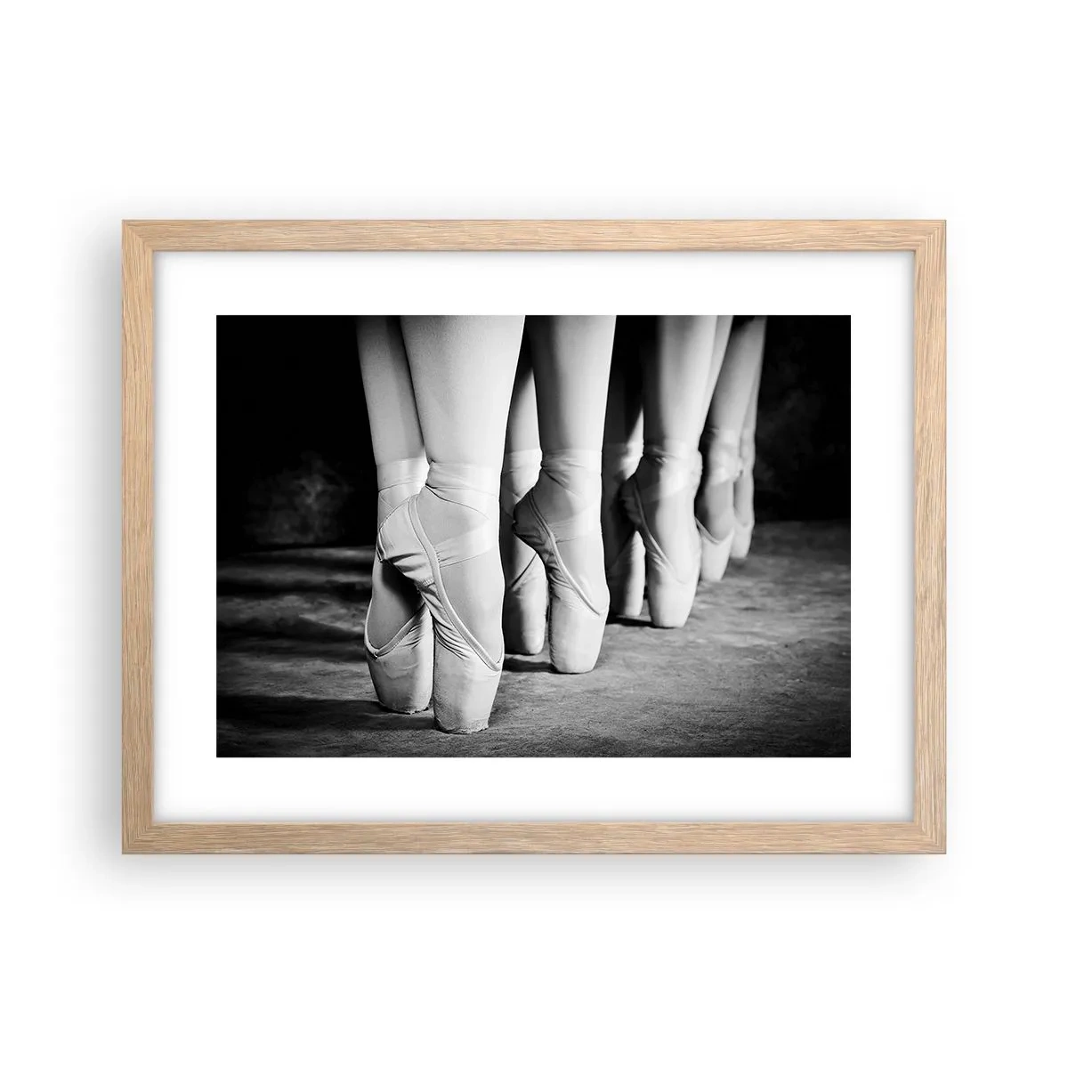 Een poster in een licht eiken lijst - Samen, lichtjes - 40x30 cm