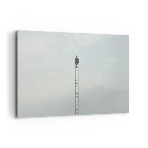 Schilderen op canvas - Stap verder op! - 120x80 cm