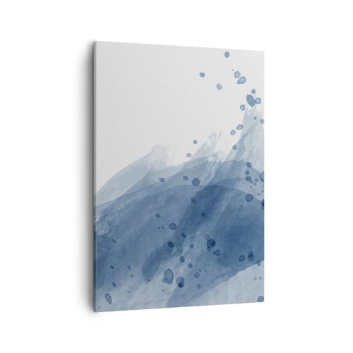 Schilderen op canvas - Blauwe tule - 50x70 cm