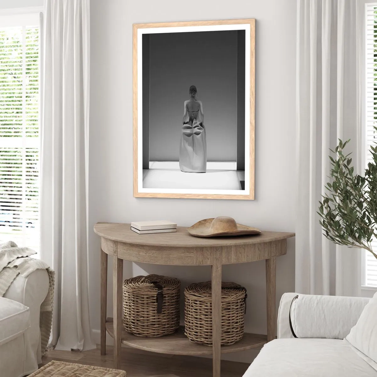 Een poster in een licht eiken lijst - Verfijnde eenvoud - 30x40 cm