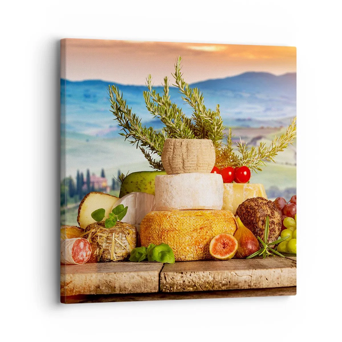 Schilderen op canvas - De Italiaanse levensvreugde - 30x30 cm