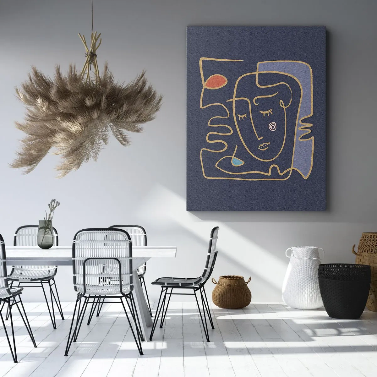 Schilderen op canvas - In nadenken - 70x100 cm