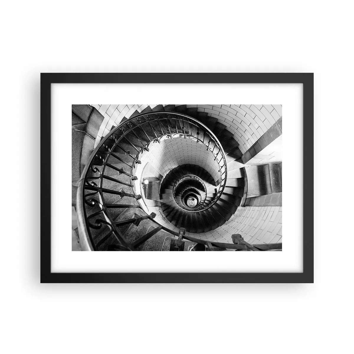Poster in een zwarte lijst - Hoger en hoger - 40x30 cm