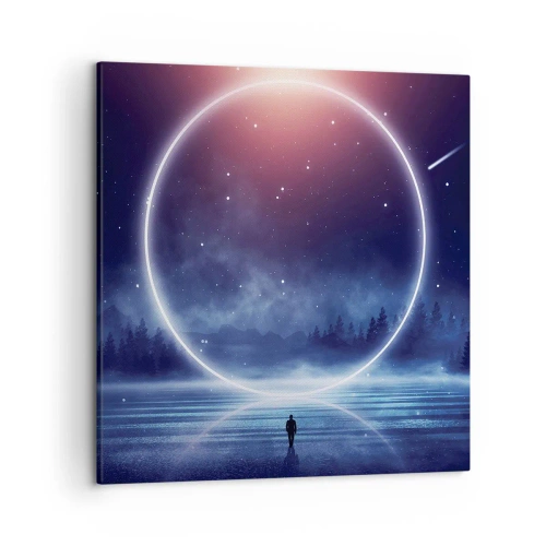 Schilderen op canvas - Ze zijn er al... - 50x50 cm