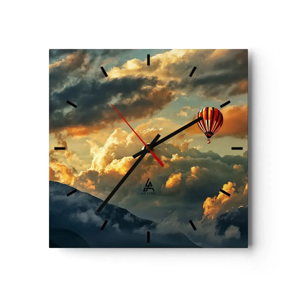 Wandklok - Klok - Ik vlieg omdat ik dat wil - 30x30 cm