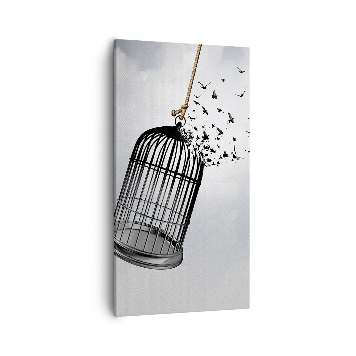 Schilderen op canvas - Geloof ... Hoop ... Vrijheid! - 55x100 cm