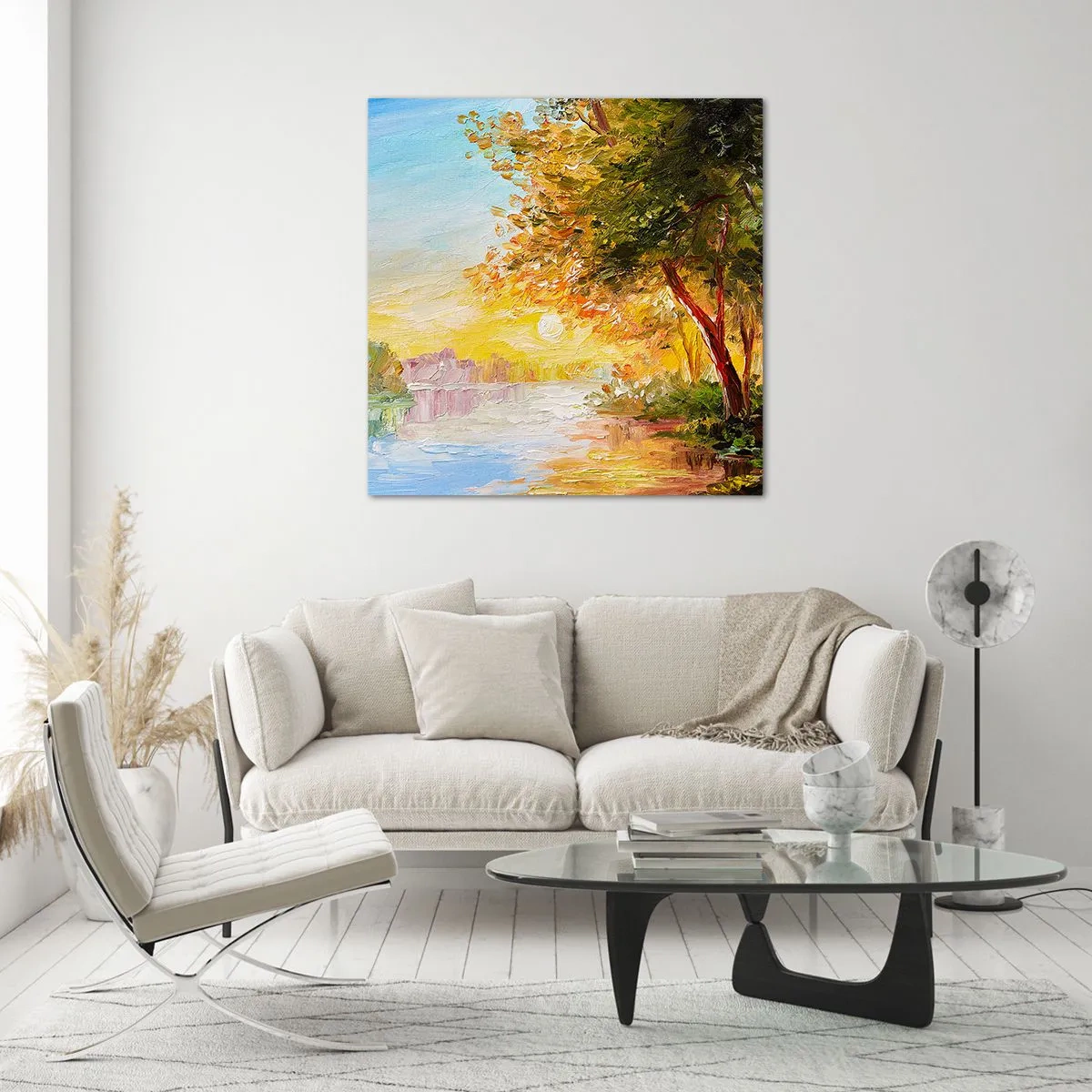 Schilderen op glas - Et in Arcadia ego - 40x40 cm