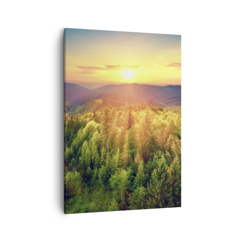Schilderen op canvas - Hoekpunten en topjes - 50x70 cm
