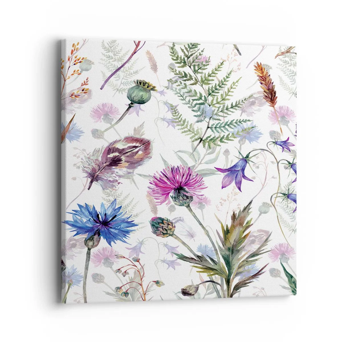 Schilderen op canvas - Pools herbarium - 40x40 cm