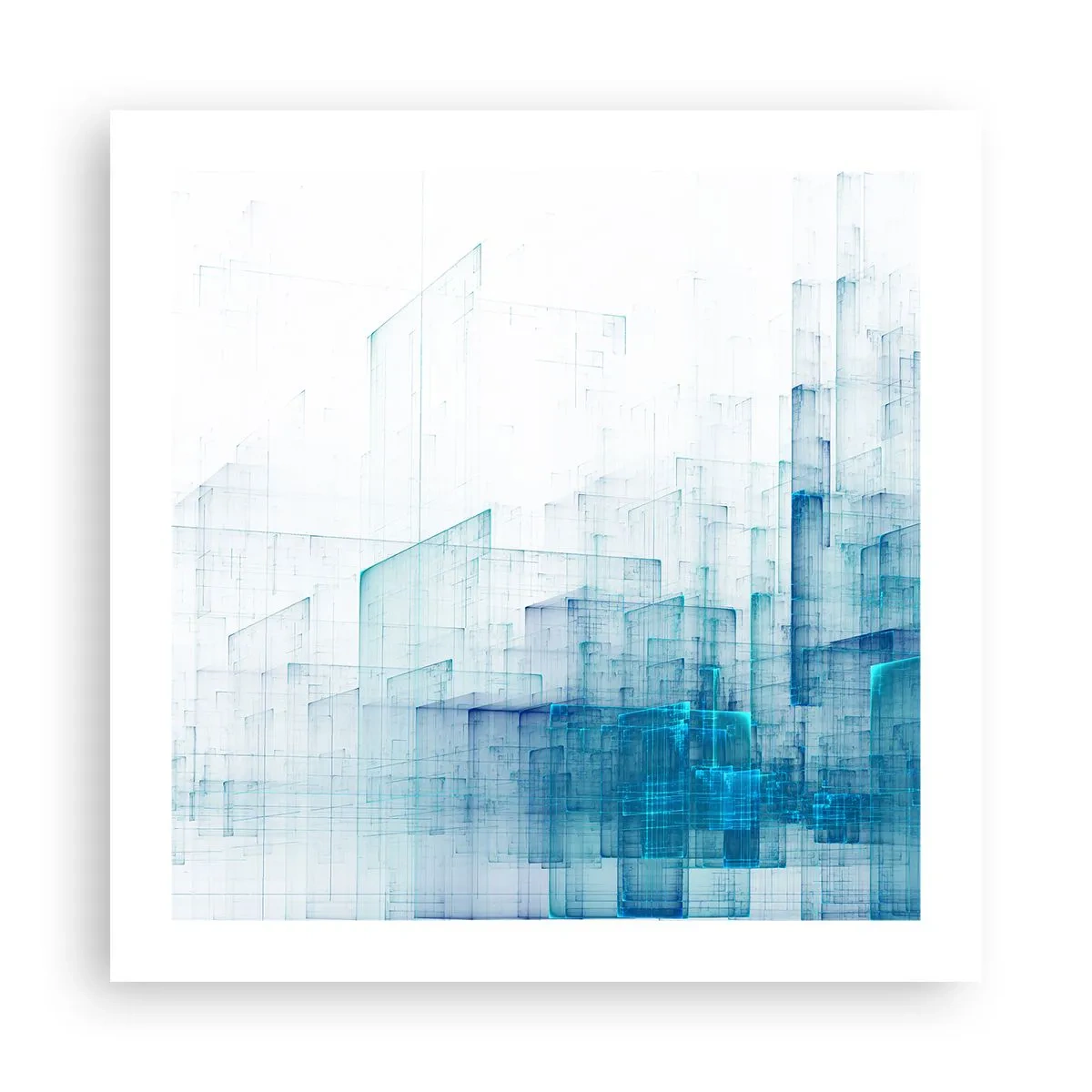 Poster - Hoe ruimte geworden is - 50x50 cm