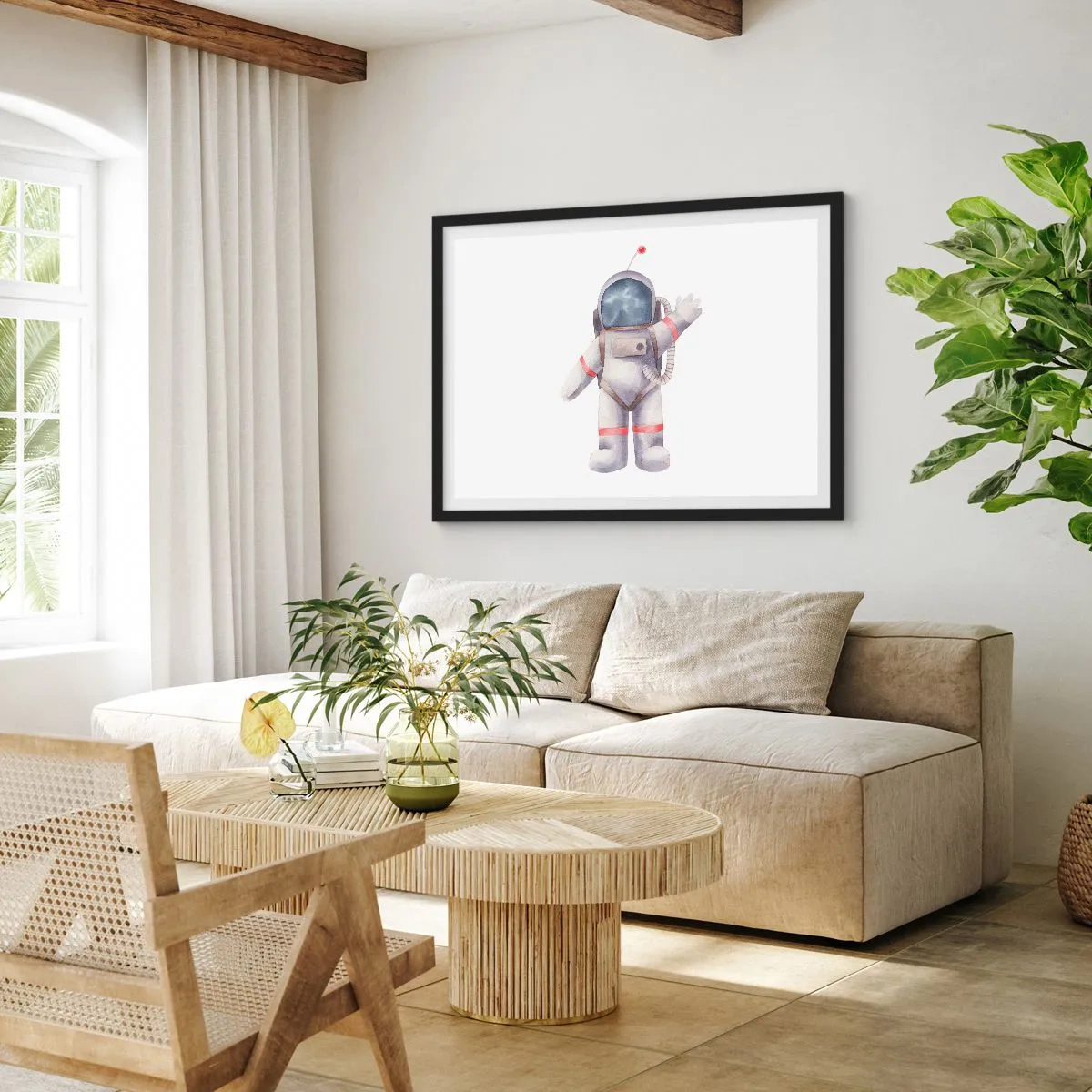 Poster in een zwarte lijst - Tot ziens! - 70x50 cm