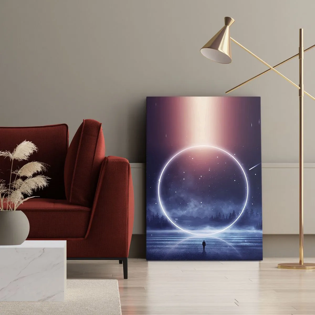 Schilderen op canvas - Ze zijn er al... - 50x70 cm