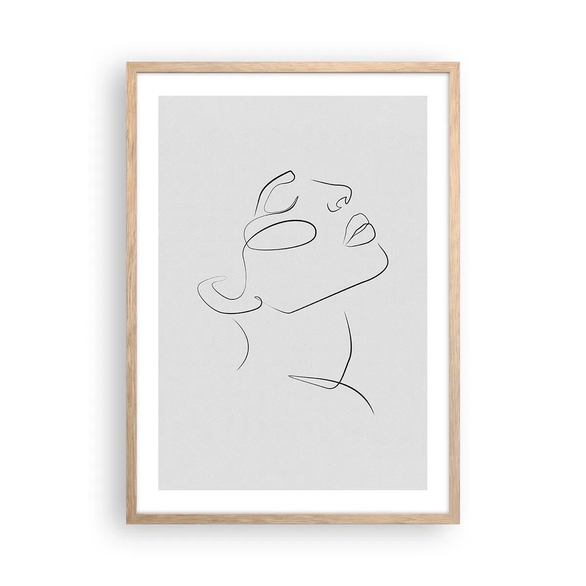 Een poster in een licht eiken lijst - De wendingen van dromen - 50x70 cm