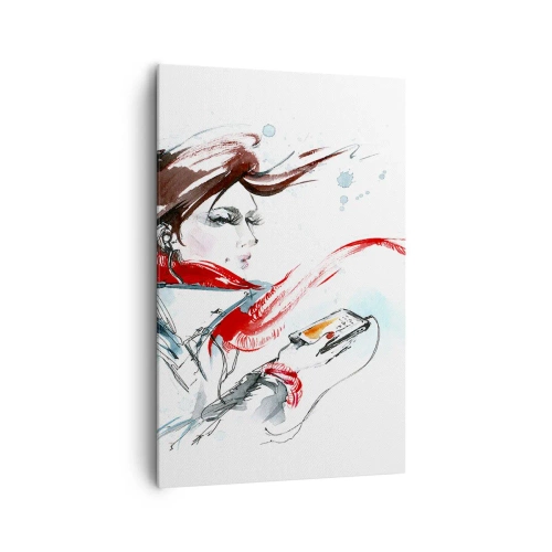 Schilderen op canvas - Er speelt iets in mij - 80x120 cm