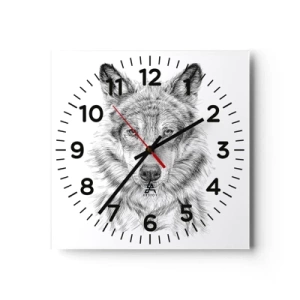 Wandklok - Klok - Een geboren leider - 40x40 cm