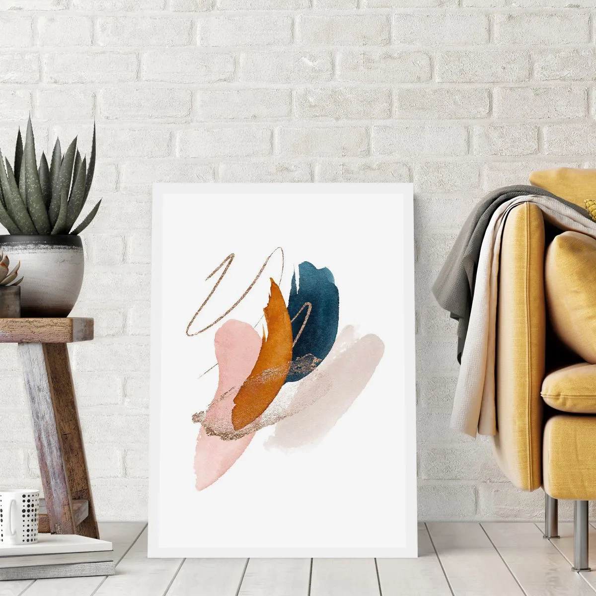 Poster - Gevleugelde compositie - 50x70 cm