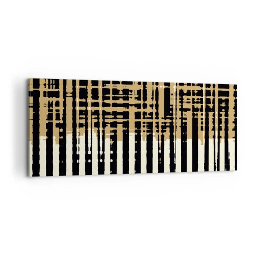 Schilderen op canvas - Architecturale abstractie - 100x40 cm