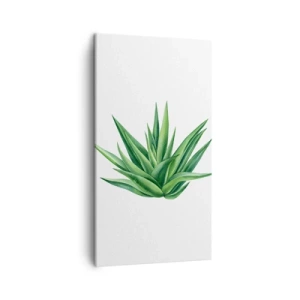 Schilderen op canvas - Groen – kracht – leven - 45x80 cm