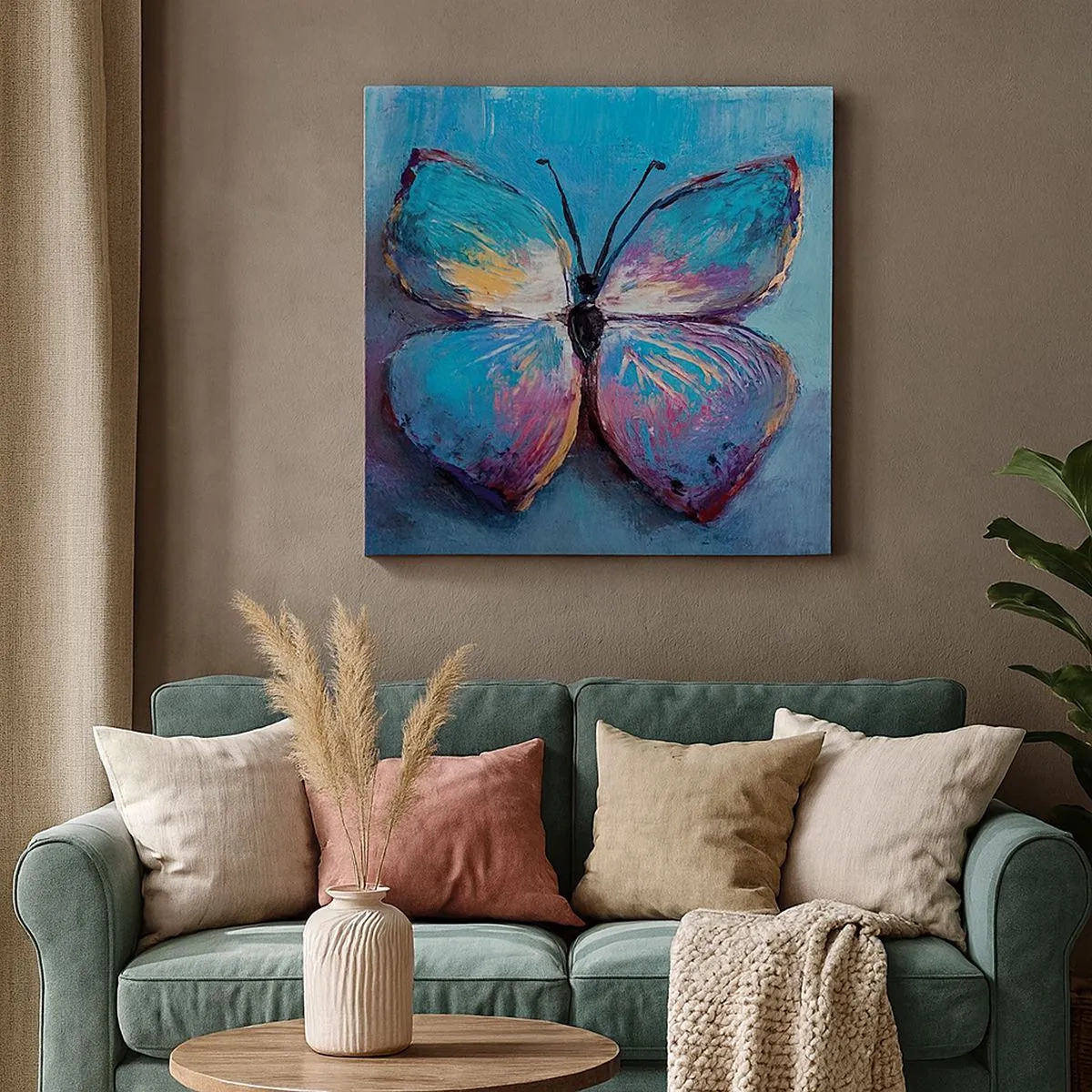 Schilderen op canvas - In al zijn glorie - 30x30 cm