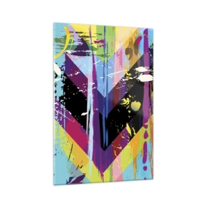 Schilderen op glas - Van boven naar beneden - 70x100 cm