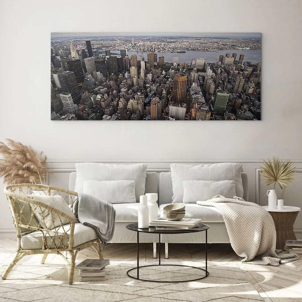 Schilderen op glas - Het kloppend hart van onze tijd - 120x50 cm