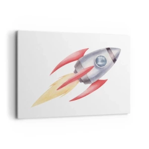 Schilderen op canvas - Hoger, sneller, verder - 100x70 cm