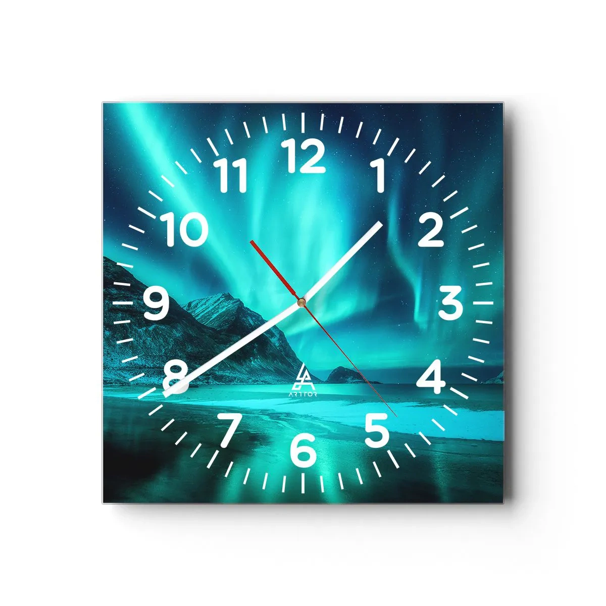 Wandklok - Klok - Wonderen van het Noorden - 30x30 cm