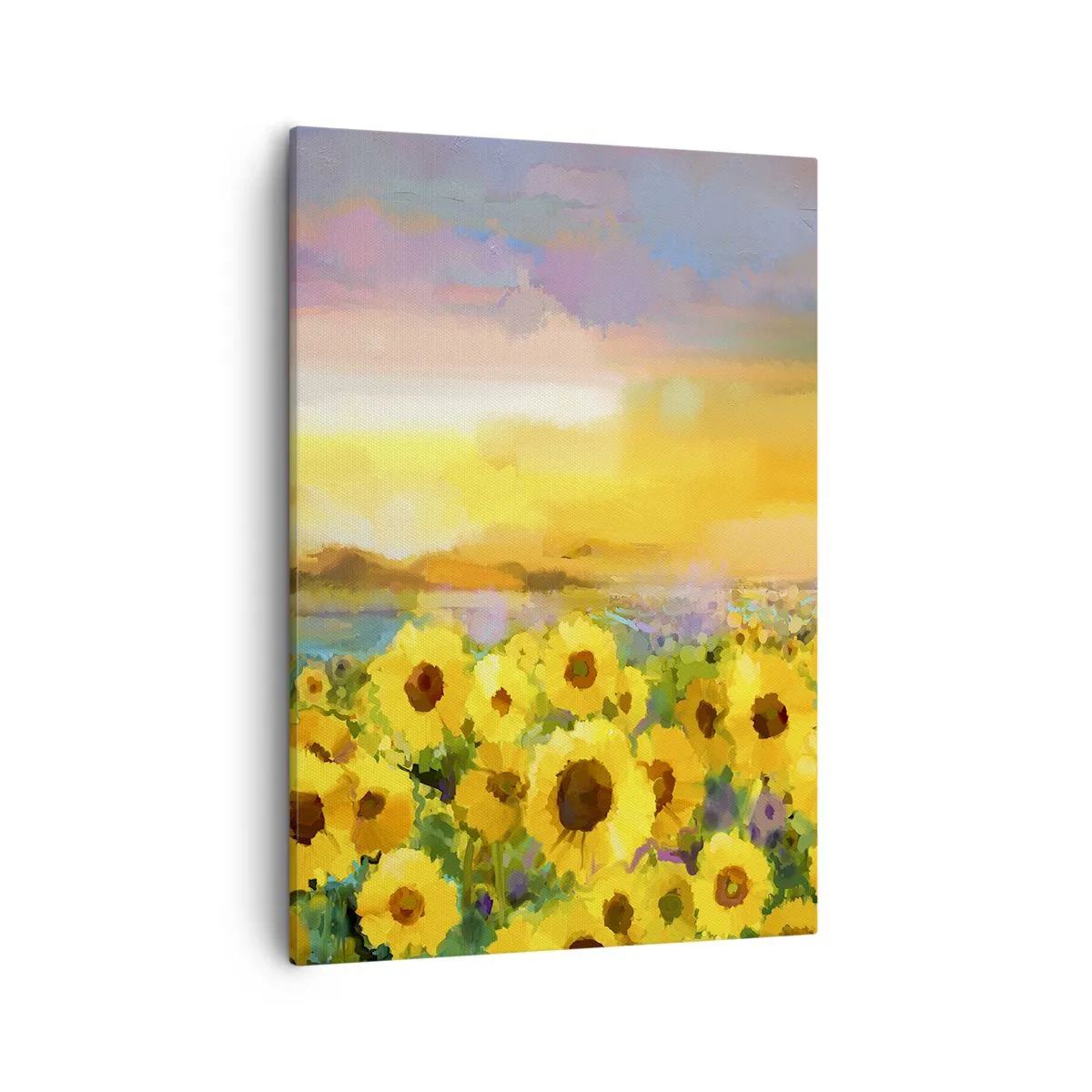 Schilderen op canvas - De zon zelf daalde naar de aarde - 50x70 cm