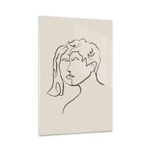 Schilderen op glas - En er ontstond eenheid - 80x120 cm