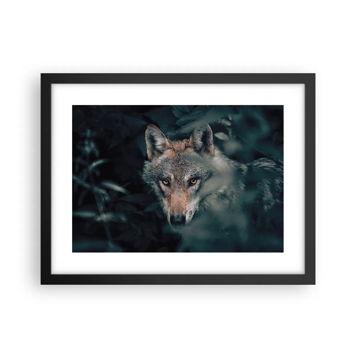 Poster in een zwarte lijst - Jager - 40x30 cm