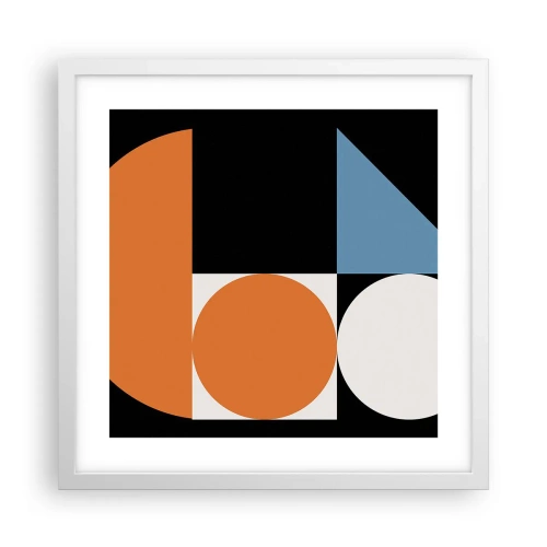 Poster in een witte lijst - Dacht lay-out - 40x40 cm