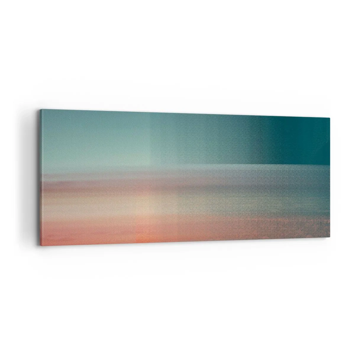 Schilderen op canvas - Abstractie: golven van licht - 100x40 cm