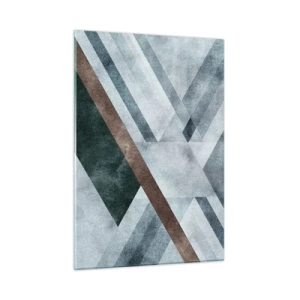 Schilderen op glas - Verfijnde elegantie van geometrie - 50x70 cm