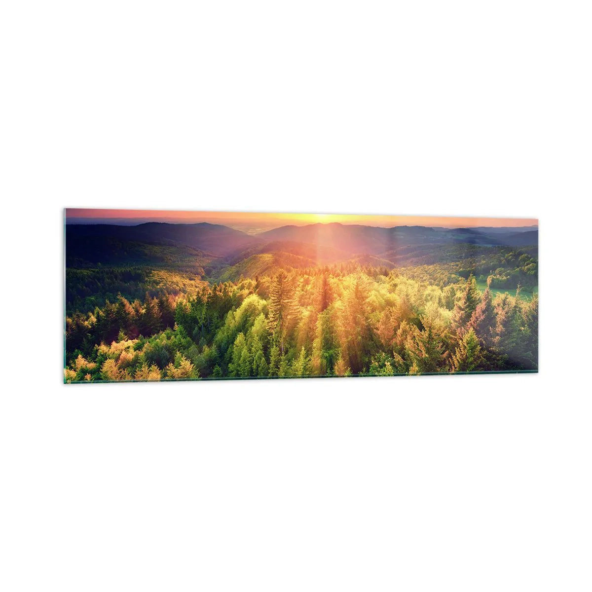 Schilderen op glas - Hoekpunten en topjes - 160x50 cm