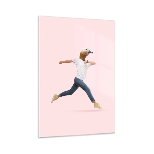 Schilderen op glas - Een snufje absurditeit - 50x70 cm