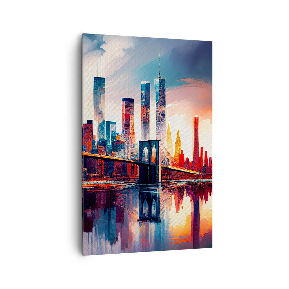 Schilderen op canvas - Een droomachtig New York - 80x120 cm