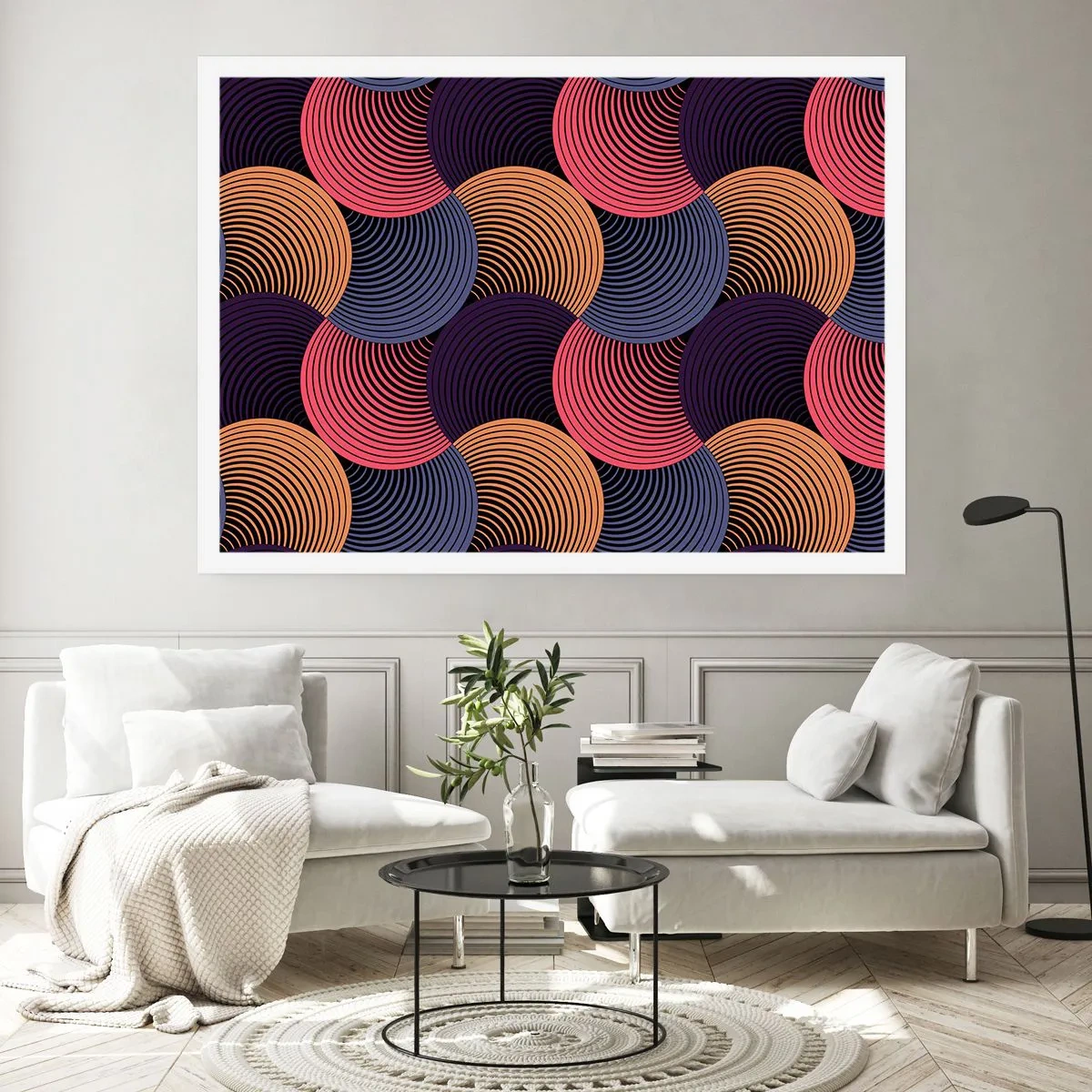 Poster - In een cirkelvormig ritme - 50x40 cm
