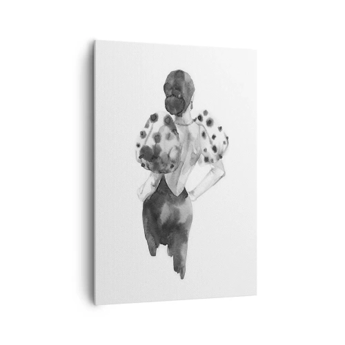Schilderen op canvas - Ze kwam langs - 70x100 cm