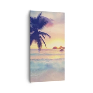 Schilderen op canvas - Een avond aan de baai - 65x120 cm