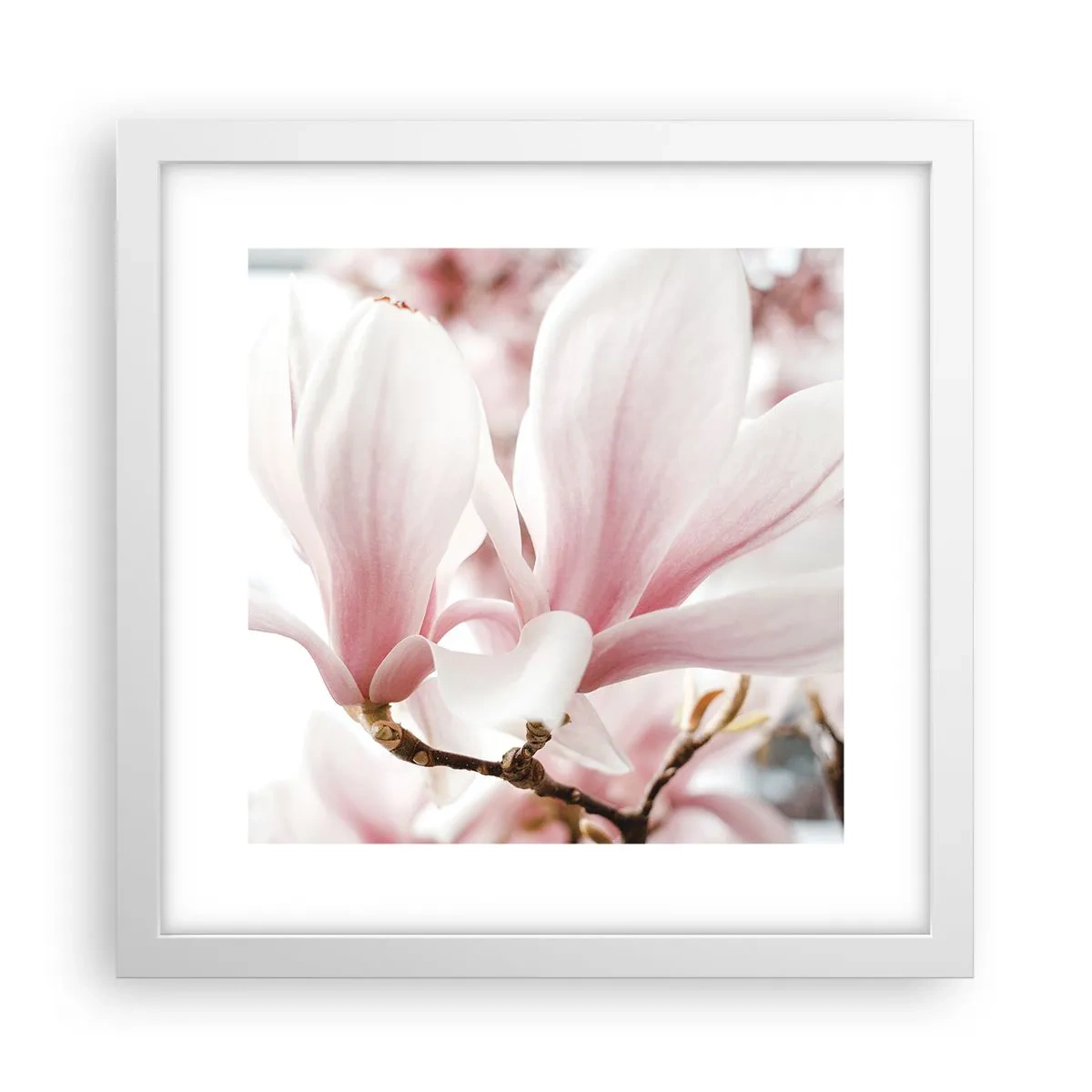 Poster in een witte lijst - Een overvloed aan tederheid - 30x30 cm