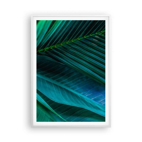Poster in een witte lijst - De anatomie van groen - 70x100 cm