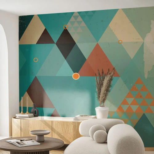 Fotobehang Premium Canvas - Eenheid van veelheid, veelheid van eenheid - Abstractie, Deel, Modern patroon - 450x315 cm