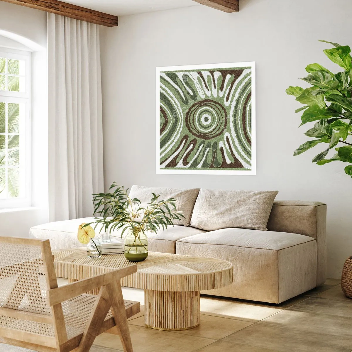 Poster - Een explosie van emoties - 40x40 cm