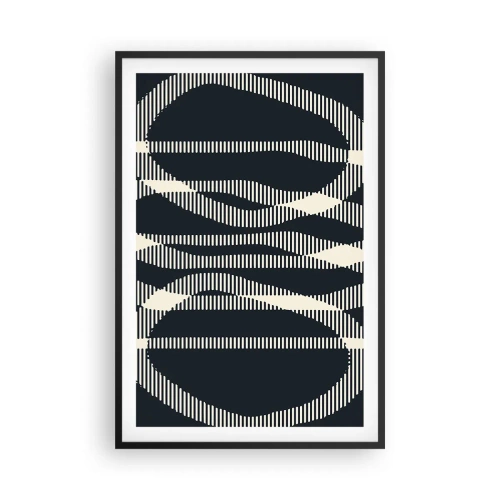 Poster in een zwarte lijst - Een poging om de duisternis te doorbreken - 61x91 cm