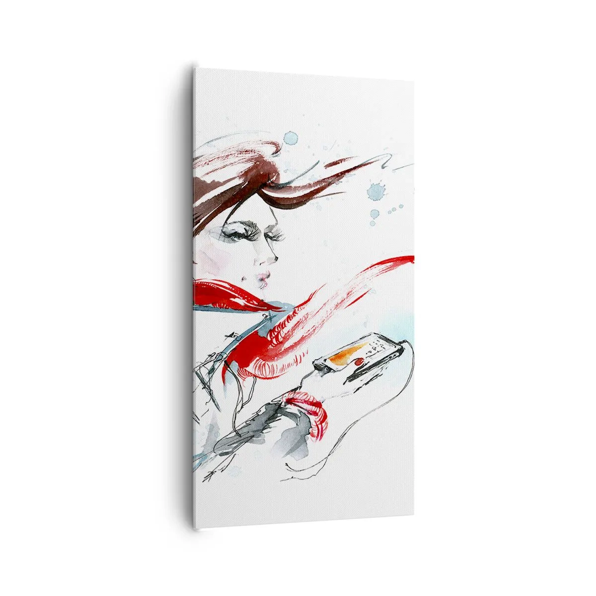 Schilderen op canvas - Er speelt iets in mij - 65x120 cm