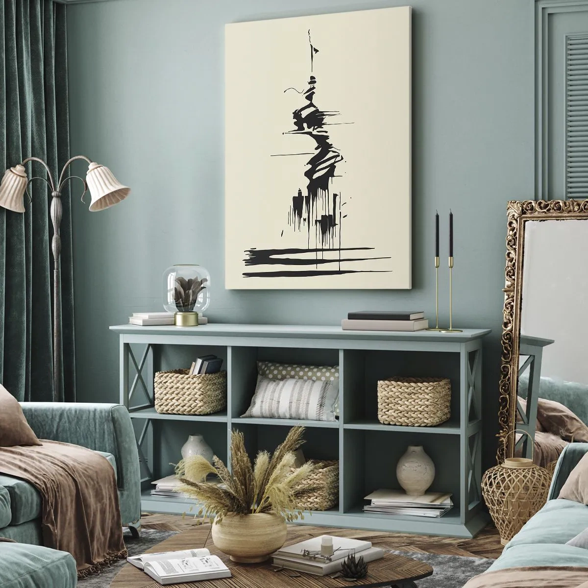 Schilderen op canvas - Overhaaste abstractie - 70x100 cm