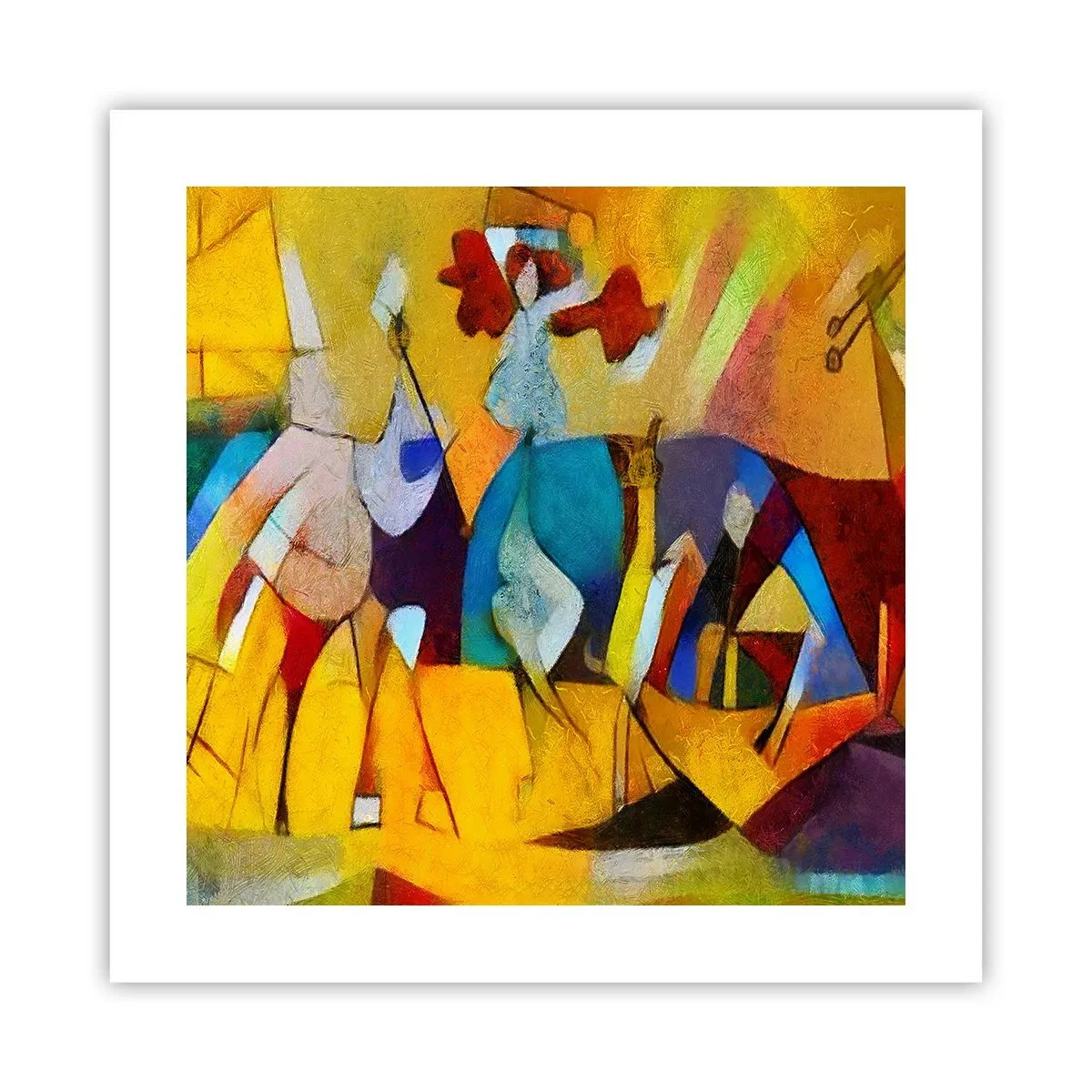 Poster - Zon - leven - vreugde - 40x40 cm